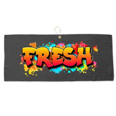 Fresh Old School Graffiti Style Funny Graffiti Graphic Large Microfiber Waffle Golf Towel