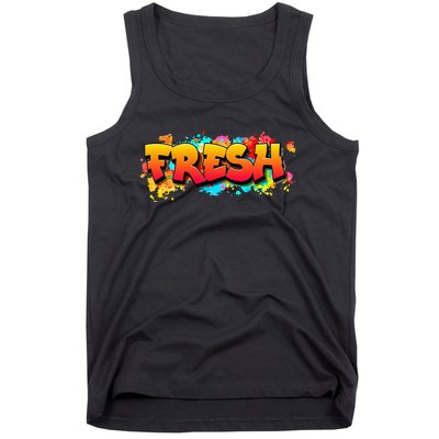 Fresh Old School Graffiti Style Funny Graffiti Graphic Tank Top