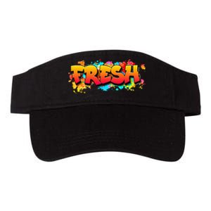 Fresh Old School Graffiti Style Funny Graffiti Graphic Valucap Bio-Washed Visor