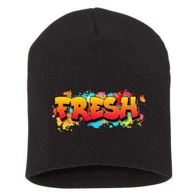 Fresh Old School Graffiti Style Funny Graffiti Graphic Short Acrylic Beanie