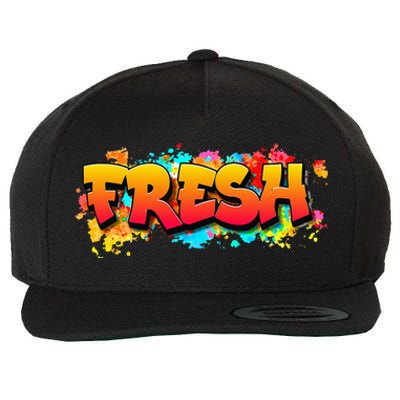 Fresh Old School Graffiti Style Funny Graffiti Graphic Wool Snapback Cap