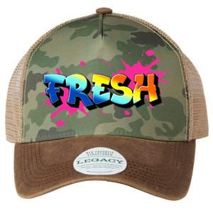 Fresh Old School Graffiti Style Funny Graffiti Graphic Legacy Tie Dye Trucker Hat