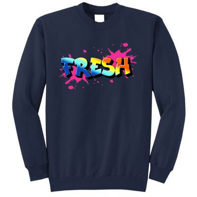 Fresh Old School Graffiti Style Funny Graffiti Graphic Tall Sweatshirt