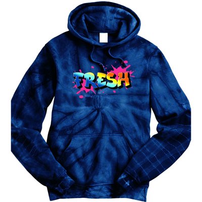 Fresh Old School Graffiti Style Funny Graffiti Graphic Tie Dye Hoodie