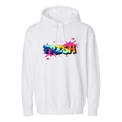 Fresh Old School Graffiti Style Funny Graffiti Graphic Garment-Dyed Fleece Hoodie