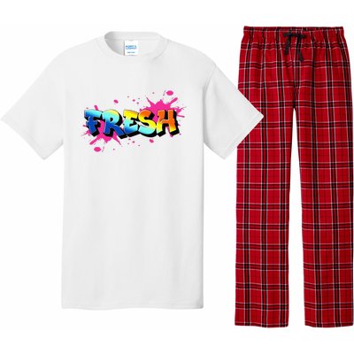 Fresh Old School Graffiti Style Funny Graffiti Graphic Pajama Set