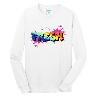 Fresh Old School Graffiti Style Funny Graffiti Graphic Tall Long Sleeve T-Shirt