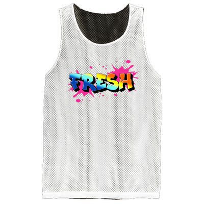 Fresh Old School Graffiti Style Funny Graffiti Graphic Mesh Reversible Basketball Jersey Tank