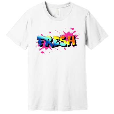 Fresh Old School Graffiti Style Funny Graffiti Graphic Premium T-Shirt