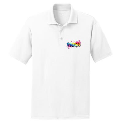 Fresh Old School Graffiti Style Funny Graffiti Graphic PosiCharge RacerMesh Polo