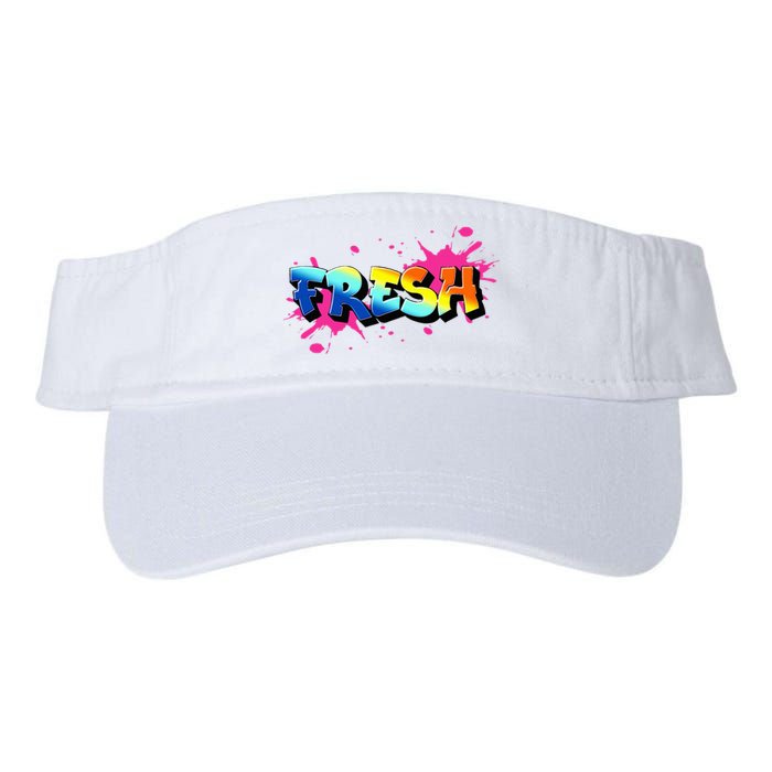 Fresh Old School Graffiti Style Funny Graffiti Graphic Valucap Bio-Washed Visor