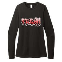 Fresh Old School Graffiti Style Funny Graffiti Graphic Womens CVC Long Sleeve Shirt