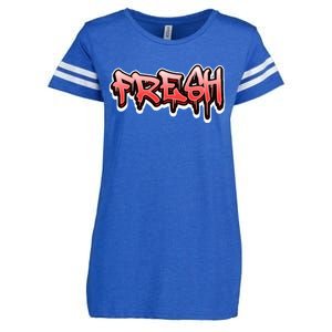 Fresh Old School Graffiti Style Funny Graffiti Graphic Enza Ladies Jersey Football T-Shirt