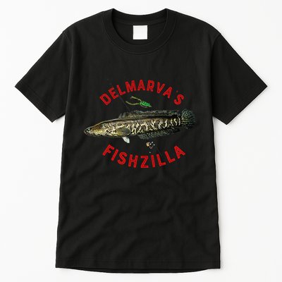 Fun Outdoors Snakehead Fishzilla Fishing Tall T-Shirt