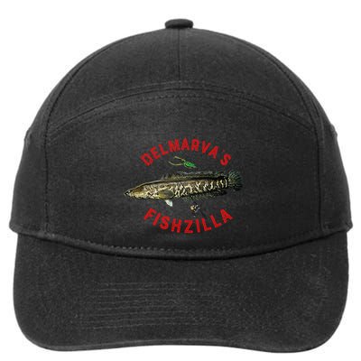 Fun Outdoors Snakehead Fishzilla Fishing 7-Panel Snapback Hat