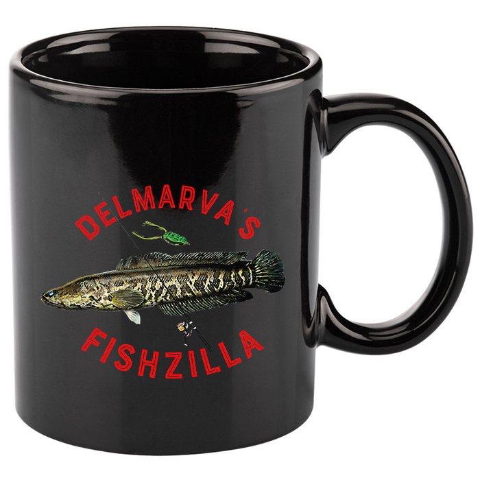 Fun Outdoors Snakehead Fishzilla Fishing 11oz C Handle Ceramic Mug