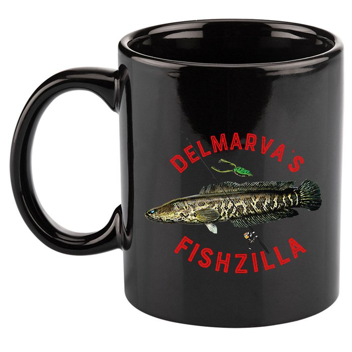 Fun Outdoors Snakehead Fishzilla Fishing 11oz C Handle Ceramic Mug