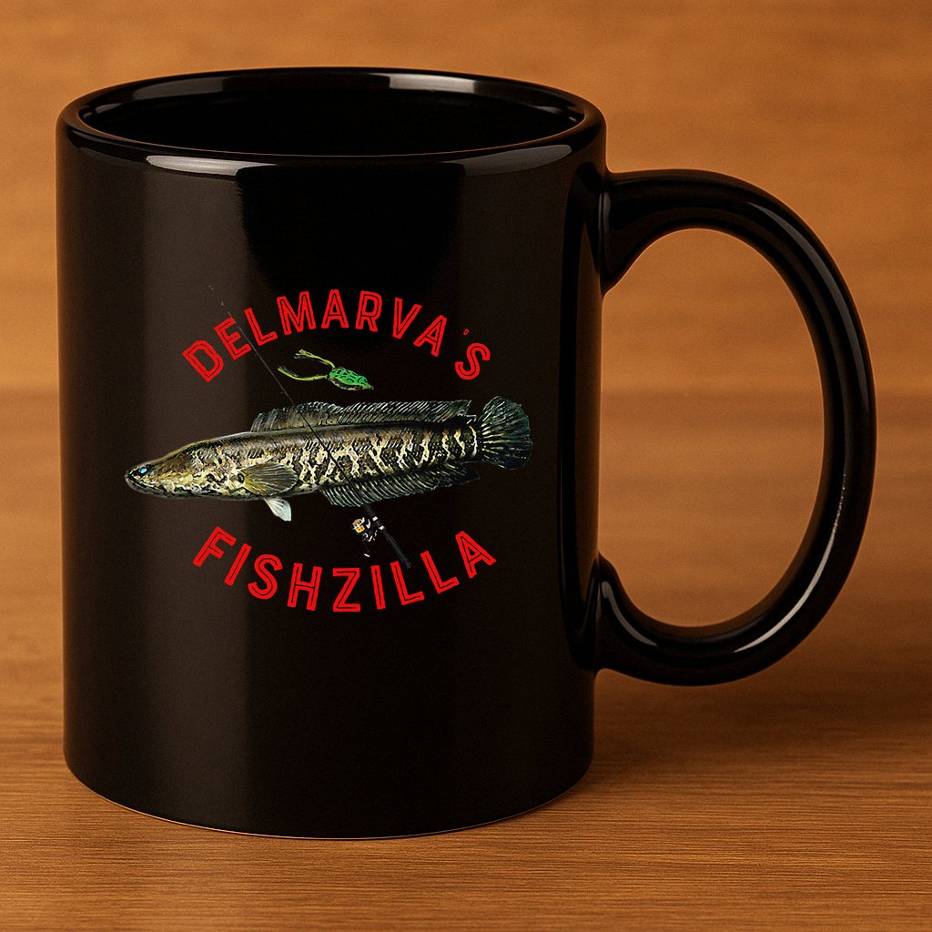 Fun Outdoors Snakehead Fishzilla Fishing 11oz C Handle Ceramic Mug