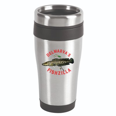 Fun Outdoors Snakehead Fishzilla Fishing 16oz Travel Tumbler