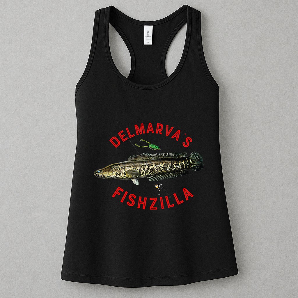 Fun Outdoors Snakehead Fishzilla Fishing Womens Tank Top