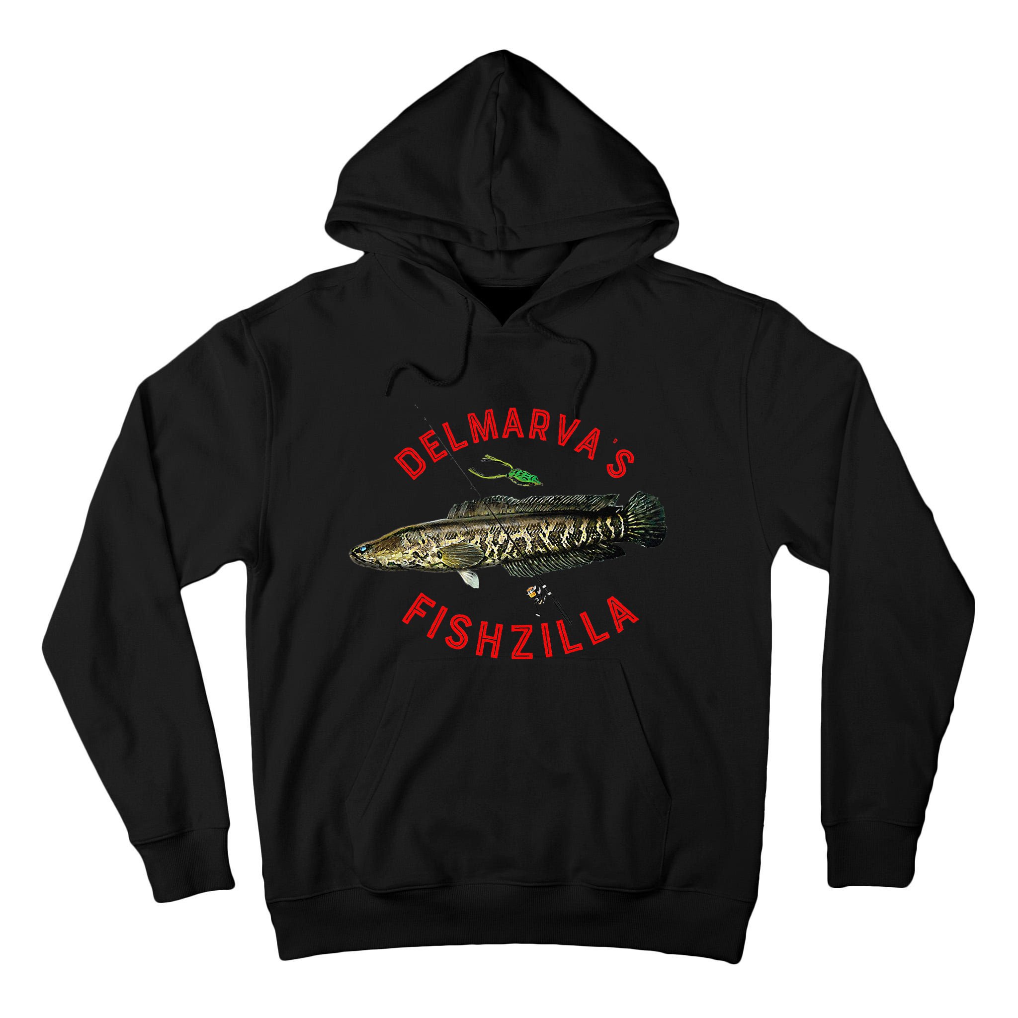 Fun Outdoors Snakehead Fishzilla Fishing Tall Hoodie