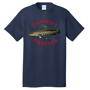 Fun Outdoors Snakehead Fishzilla Fishing Tall T-Shirt