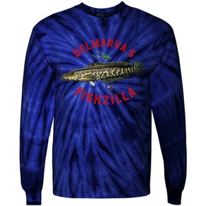 Fun Outdoors Snakehead Fishzilla Fishing Tie-Dye Long Sleeve Shirt