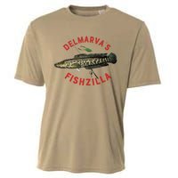 Fun Outdoors Snakehead Fishzilla Fishing Cooling Performance Crew T-Shirt