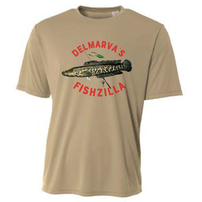 Fun Outdoors Snakehead Fishzilla Fishing Cooling Performance Crew T-Shirt