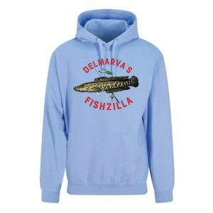 Fun Outdoors Snakehead Fishzilla Fishing Unisex Surf Hoodie