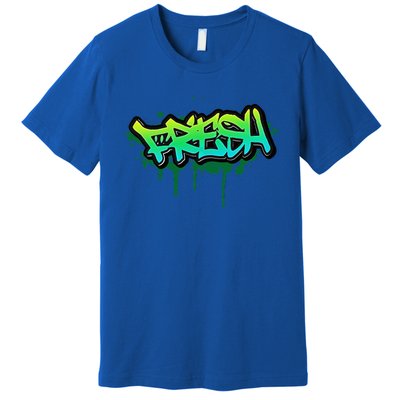 Fresh Old School Graffiti Style Funny Graffiti Graphic Premium T-Shirt