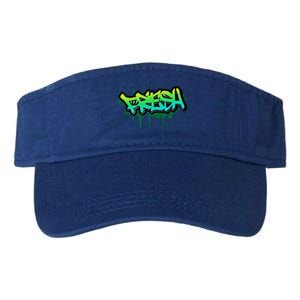 Fresh Old School Graffiti Style Funny Graffiti Graphic Valucap Bio-Washed Visor