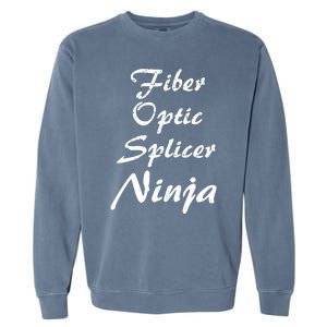 Fiber Optic Splicer Occupation Work Garment-Dyed Sweatshirt