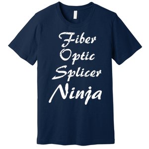 Fiber Optic Splicer Occupation Work Premium T-Shirt