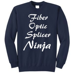 Fiber Optic Splicer Occupation Work Tall Sweatshirt