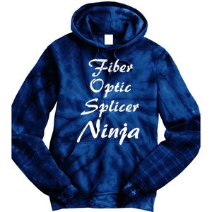 Fiber Optic Splicer Occupation Work Tie Dye Hoodie