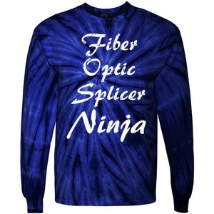 Fiber Optic Splicer Occupation Work Tie-Dye Long Sleeve Shirt