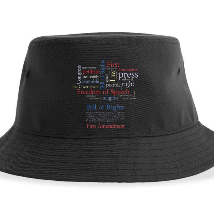 Freedom Of Speech 1st Amendment Sustainable Bucket Hat