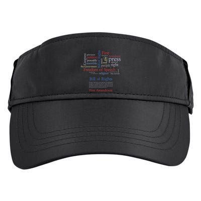 Freedom Of Speech 1st Amendment Adult Drive Performance Visor