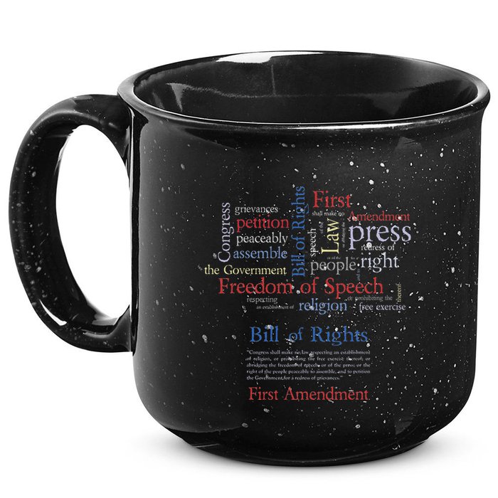 Freedom Of Speech 1st Amendment 15oz Campfire Ceramic Mug