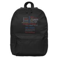 Freedom Of Speech 1st Amendment 16 in Basic Backpack