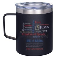 Freedom Of Speech 1st Amendment 12oz Stainless Steel Coffee Mug