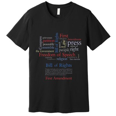 Freedom Of Speech 1st Amendment Premium T-Shirt