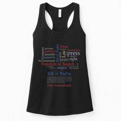 Freedom Of Speech 1st Amendment Womens Tank Top