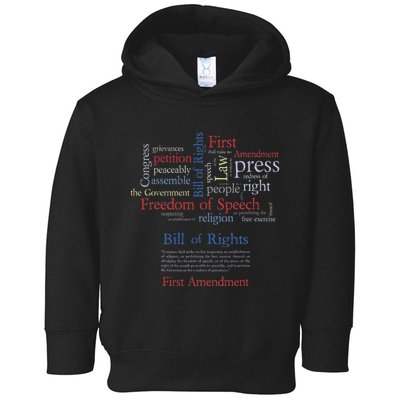 Freedom Of Speech 1st Amendment Toddler Hoodie
