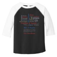 Freedom Of Speech 1st Amendment Toddler Fine Jersey T-Shirt