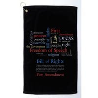 Freedom Of Speech 1st Amendment Golf Towel