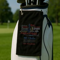 Freedom Of Speech 1st Amendment Golf Towel
