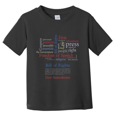 Freedom Of Speech 1st Amendment Toddler T-Shirt
