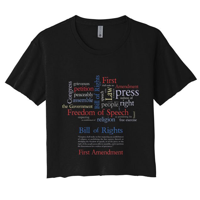 Freedom Of Speech 1st Amendment Crop Top